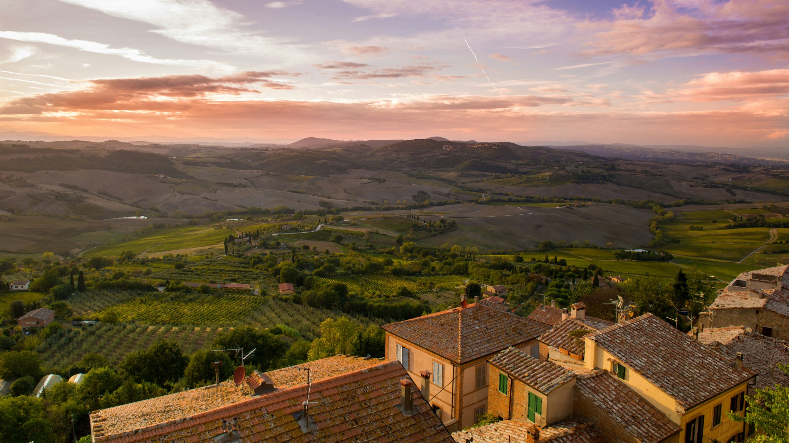 Landschap in Toscane, Italië